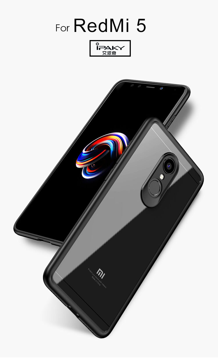 Ipaky ochranný kryt z kombinace TPU a plexiskla pro Xiaomi Redmi 5 - modrý
