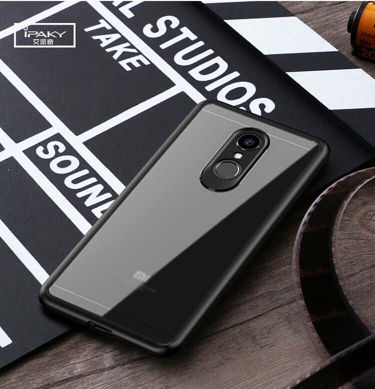 Ipaky ochranný kryt z kombinace TPU a plexiskla pro Xiaomi Redmi 5 - červený