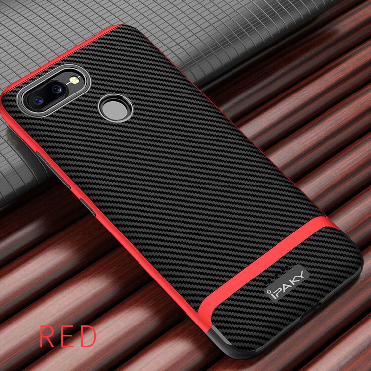 Ipaky kryt s texturou karbonových vláken pro Xiaomi Redmi 6 - černý