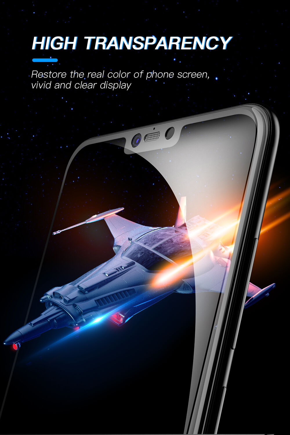 Amorus Tvrzené sklo 3D pro Xiaomi Mi 8 Lite - černé