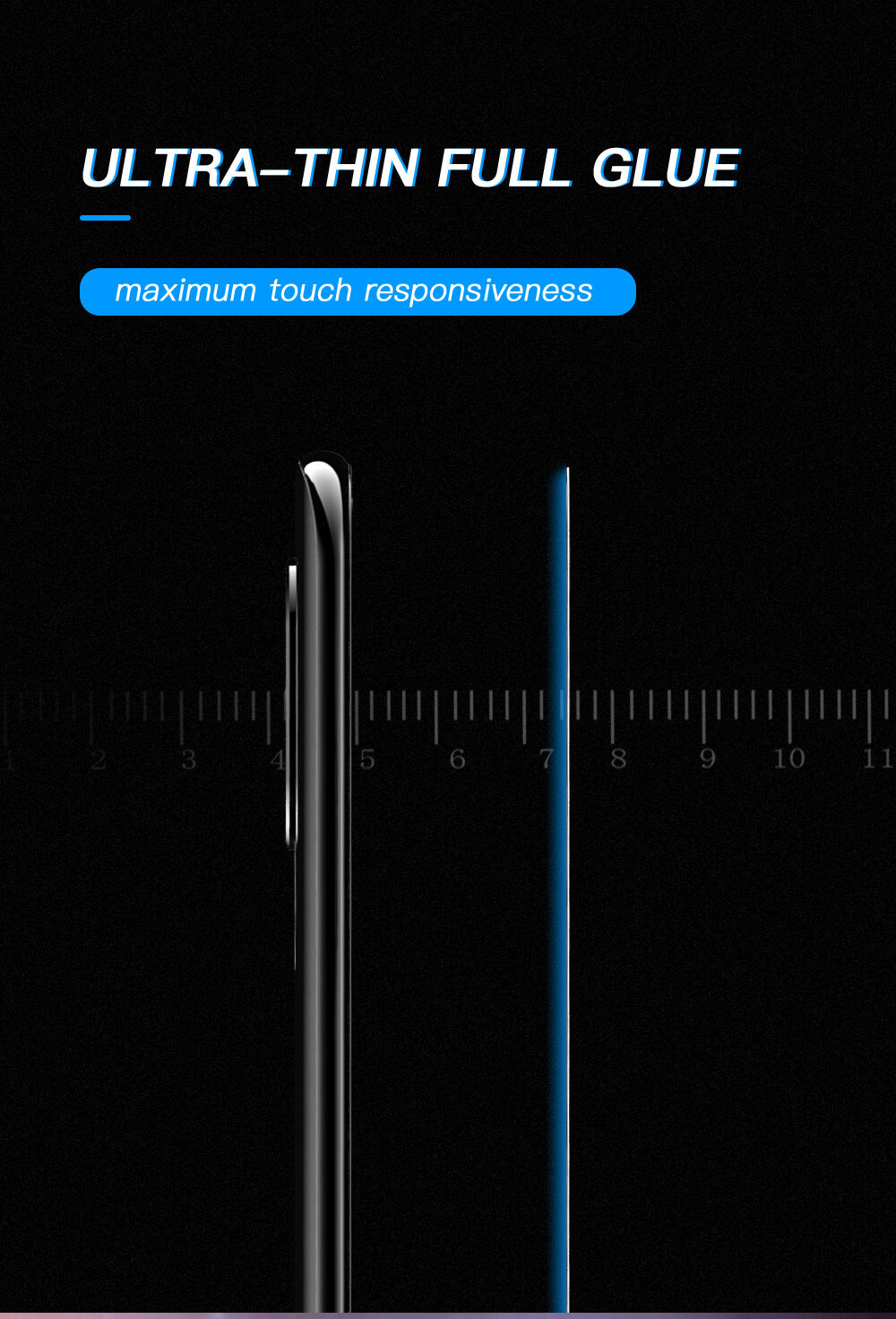 Amorus Tvrzené sklo 3D pro Xiaomi Mi 8 Lite - černé