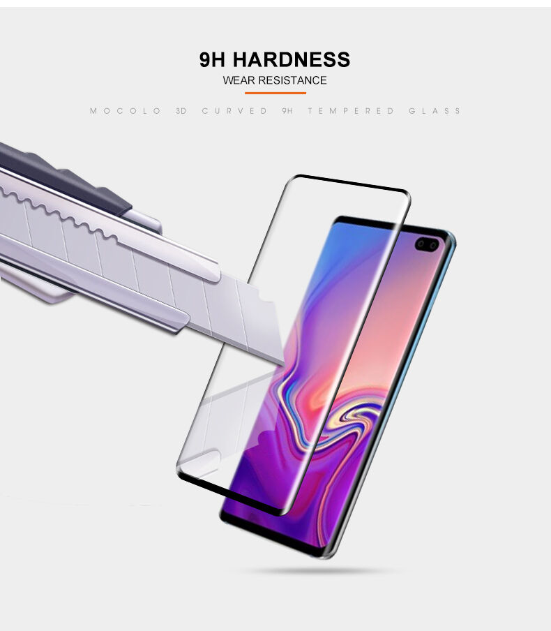 Mocolo Tvrzené sklo 3D pro Samsung Galaxy S10 Plus - černé
