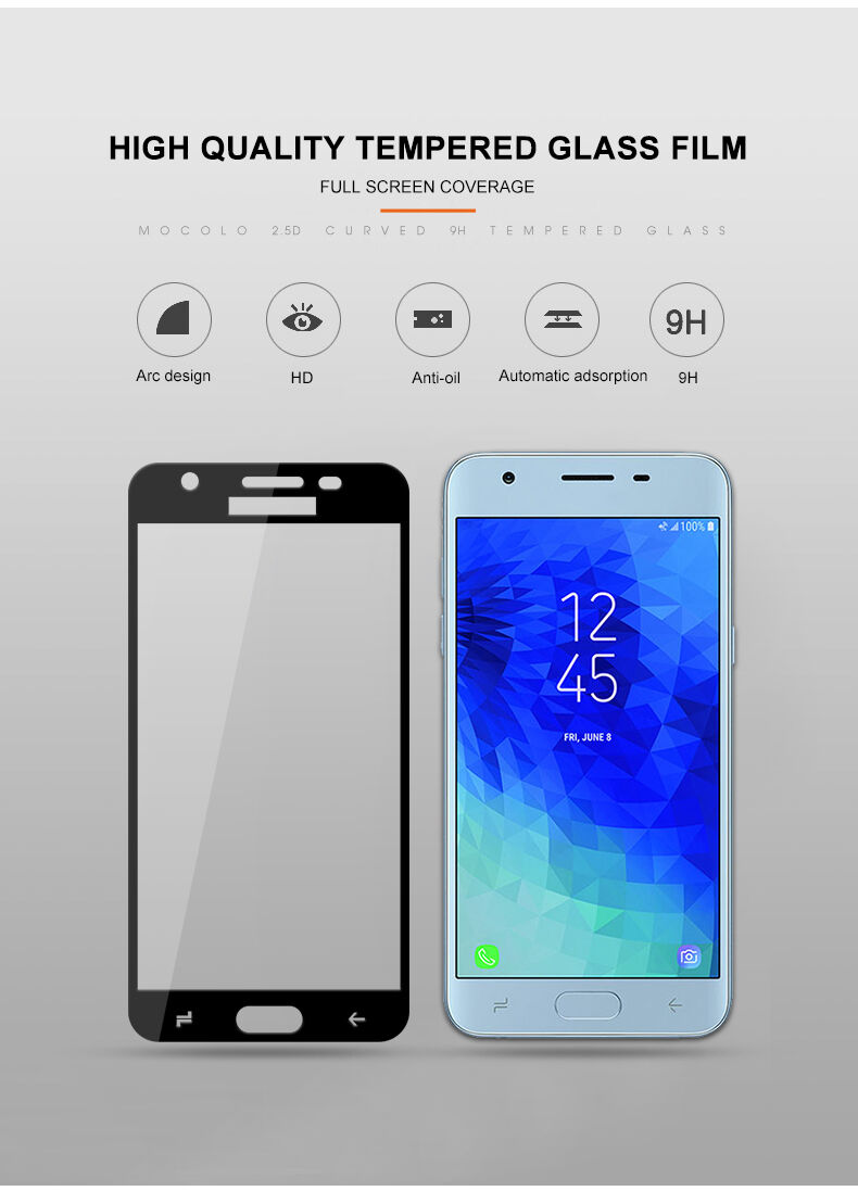 Mocolo Tvrzené sklo 3D pro Samsung Galaxy J3 (2018) - černé