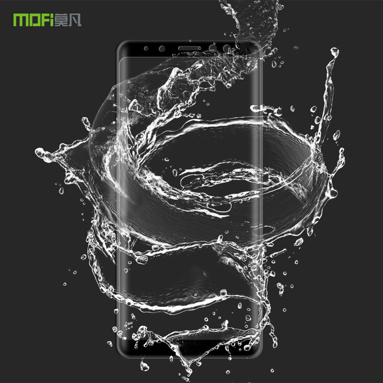 Mofi Tvrzené sklo 3D pro Samsung A8 Plus (2018) - černé