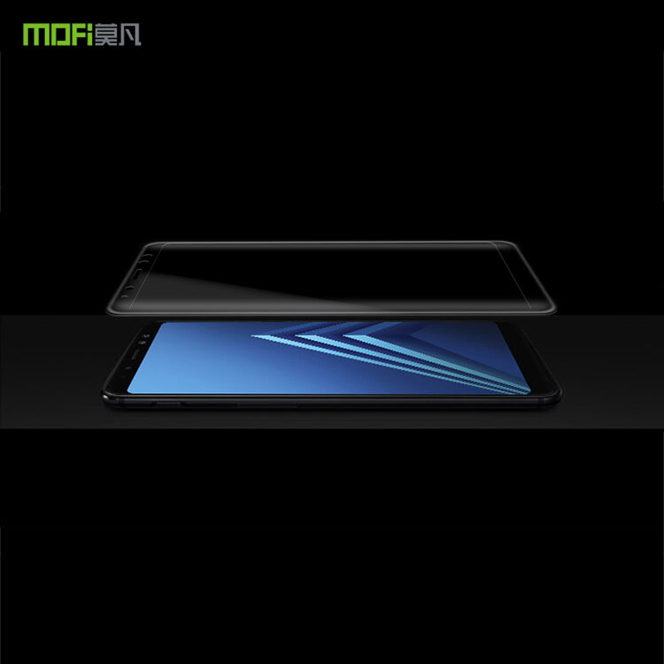 Mofi Tvrzené sklo 3D pro Samsung A8 Plus (2018) - černé