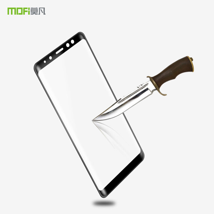 Mofi Tvrzené sklo 3D pro Samsung A8 Plus (2018) - černé
