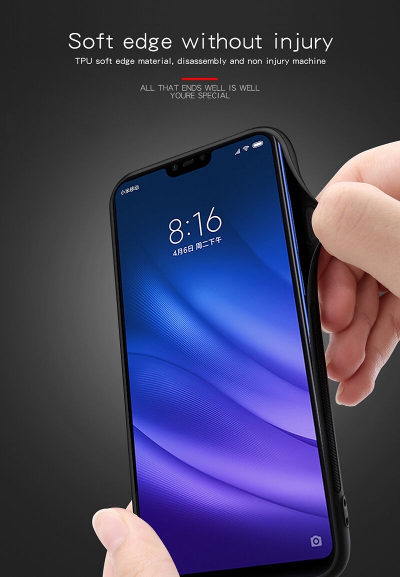 Mofi Protiskluzový kryt pro Xiaomi Mi 8 Lite - modrý
