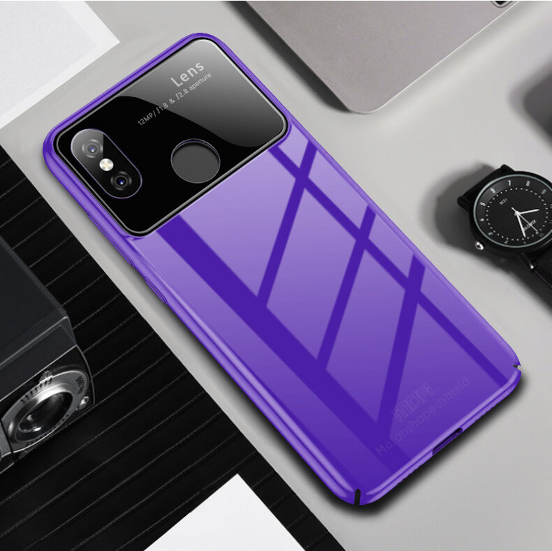 Mofi plastový kryt se sklem pro Xiaomi Mi 8 - červený