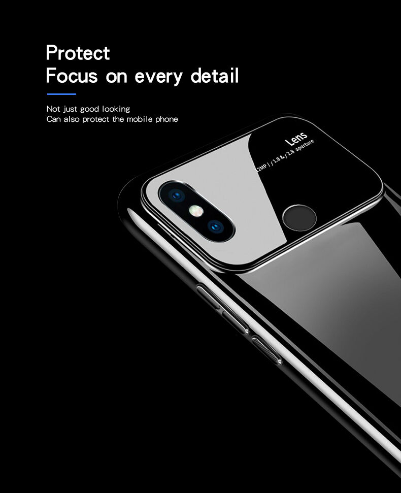 Mofi plastový kryt se sklem pro Xiaomi Mi 8 - bílý