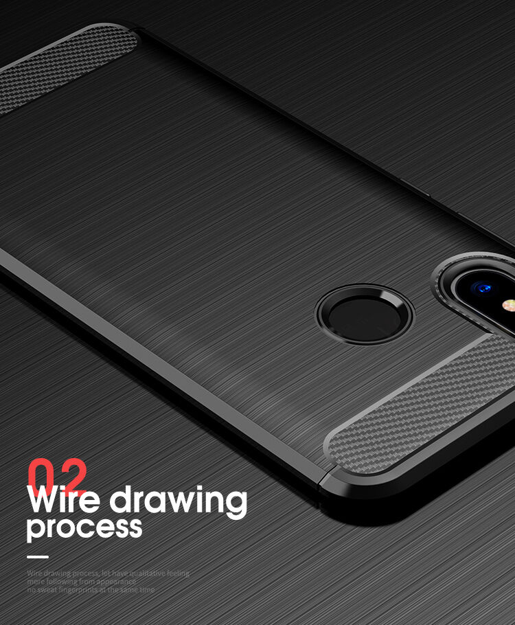 Ipaky plastový kryt s broušenou texturou pro Xiaomi Mi 8 - šedý