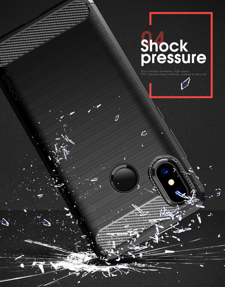 Ipaky plastový kryt s broušenou texturou pro Xiaomi Mi 8 - šedý
