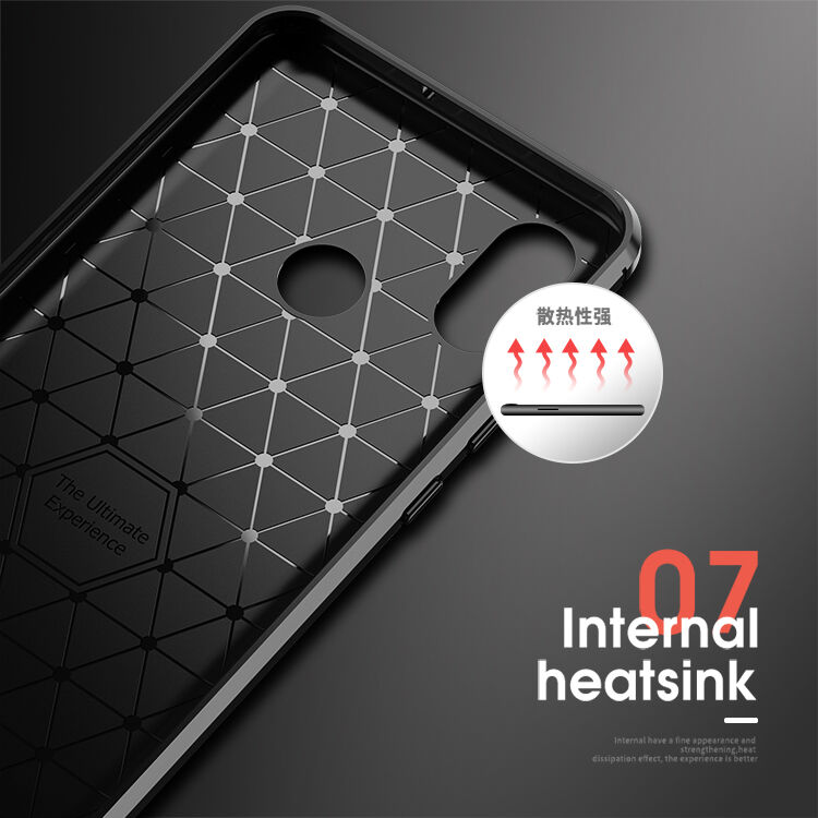Ipaky plastový kryt s broušenou texturou pro Xiaomi Mi 8 - šedý