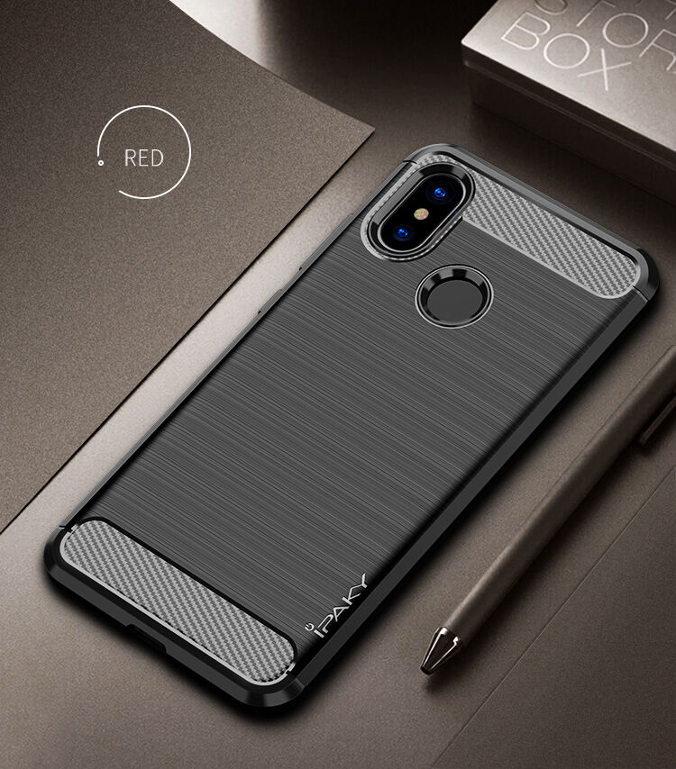 Ipaky plastový kryt s broušenou texturou pro Xiaomi Mi 8 - šedý