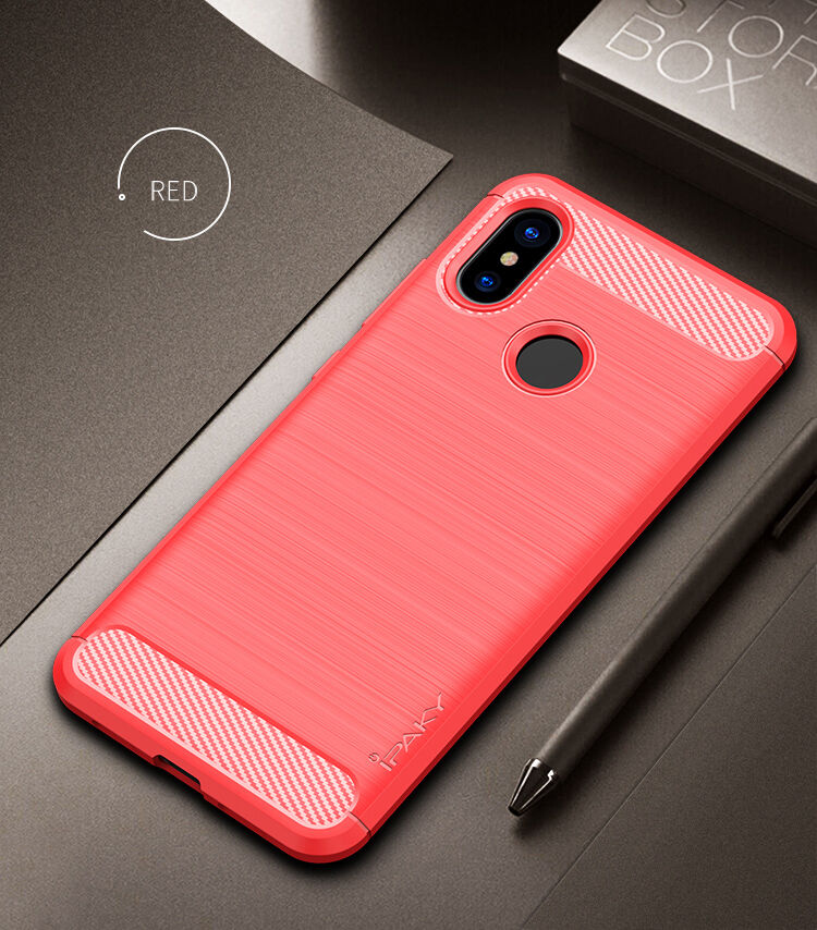 Ipaky plastový kryt s broušenou texturou pro Xiaomi Mi 8 - šedý