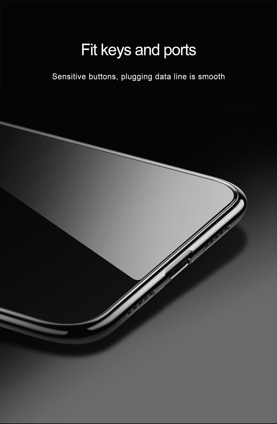 Baseus Shining čirý kryt s rámečkem pro Xiaomi Mi 8 - modrý