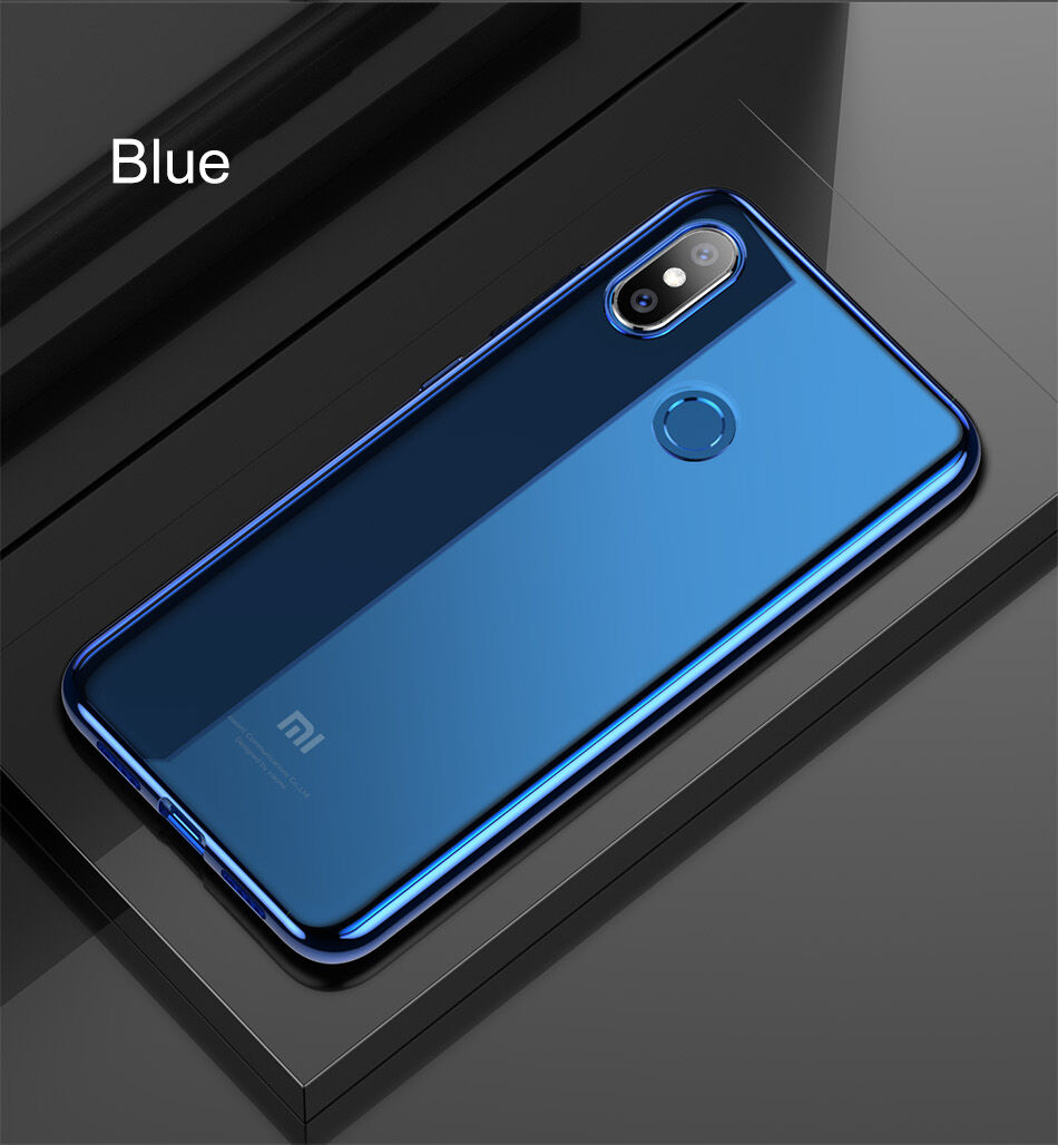 Baseus Shining čirý kryt s rámečkem pro Xiaomi Mi 8 - modrý