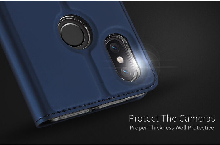 Dux Ducis Skin Pro kožené flipové pouzdro pro Xiaomi Mi 8 - modré