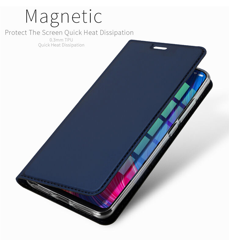 Dux Ducis Skin Pro kožené flipové pouzdro pro Xiaomi Mi 8 - modré