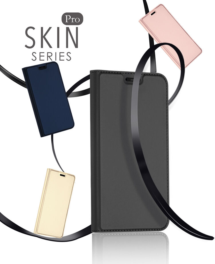 Dux Ducis Skin Pro kožené flipové pouzdro pro Xiaomi Mi 8 - modré