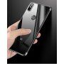 Cafele plastový kryt čirý s rámečkem pro Xiaomi Mi 8 - stříbrný