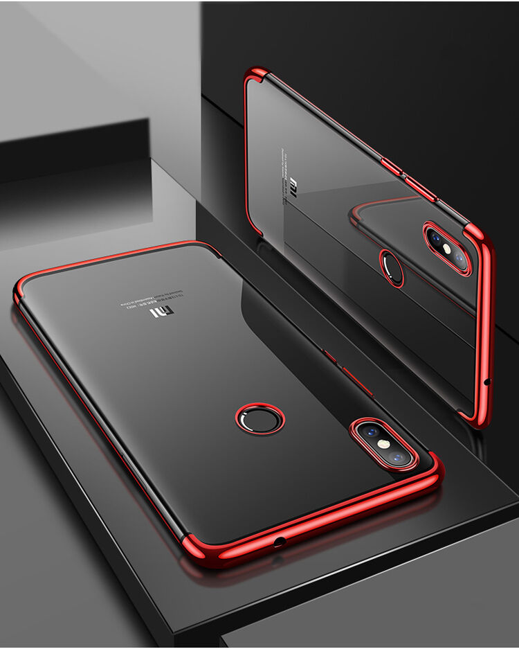 Cafele plastový kryt čirý s rámečkem pro Xiaomi Mi 8 - stříbrný