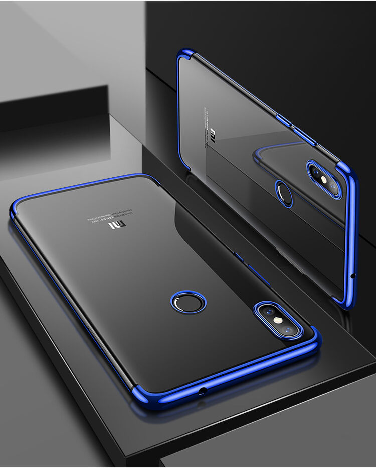 Cafele plastový kryt čirý s rámečkem pro Xiaomi Mi 8 - stříbrný