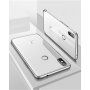 Cafele plastový kryt čirý s rámečkem pro Xiaomi Mi 8 - stříbrný