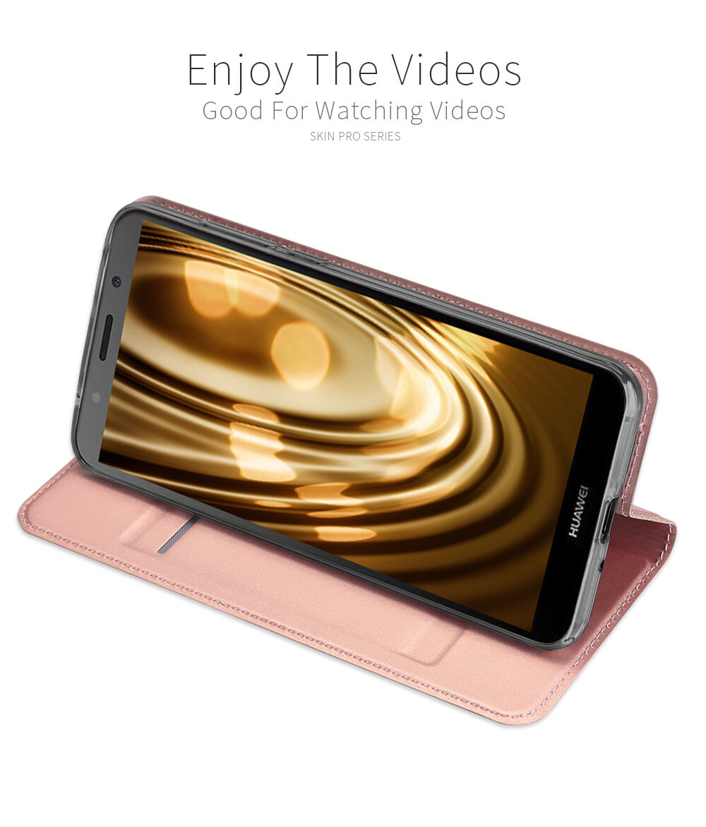 Dux Ducis Skin Pro kožené flipové pouzdro pro Honor 7S - tmavěmodré