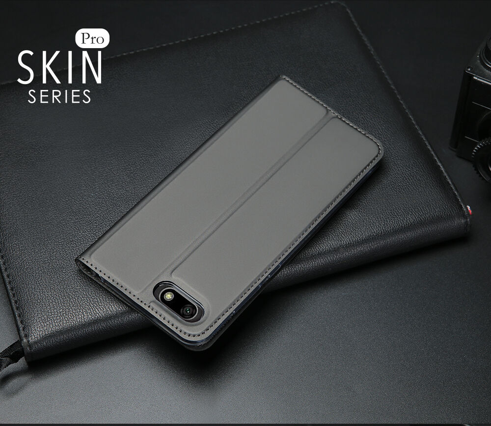 Dux Ducis Skin Pro kožené flipové pouzdro pro Honor 7S - tmavěmodré