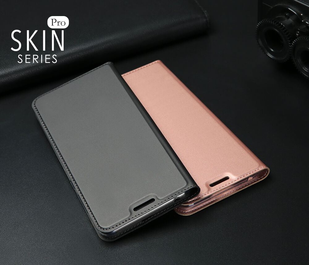 Dux Ducis Skin Pro kožené flipové pouzdro pro Honor 7S - tmavěmodré