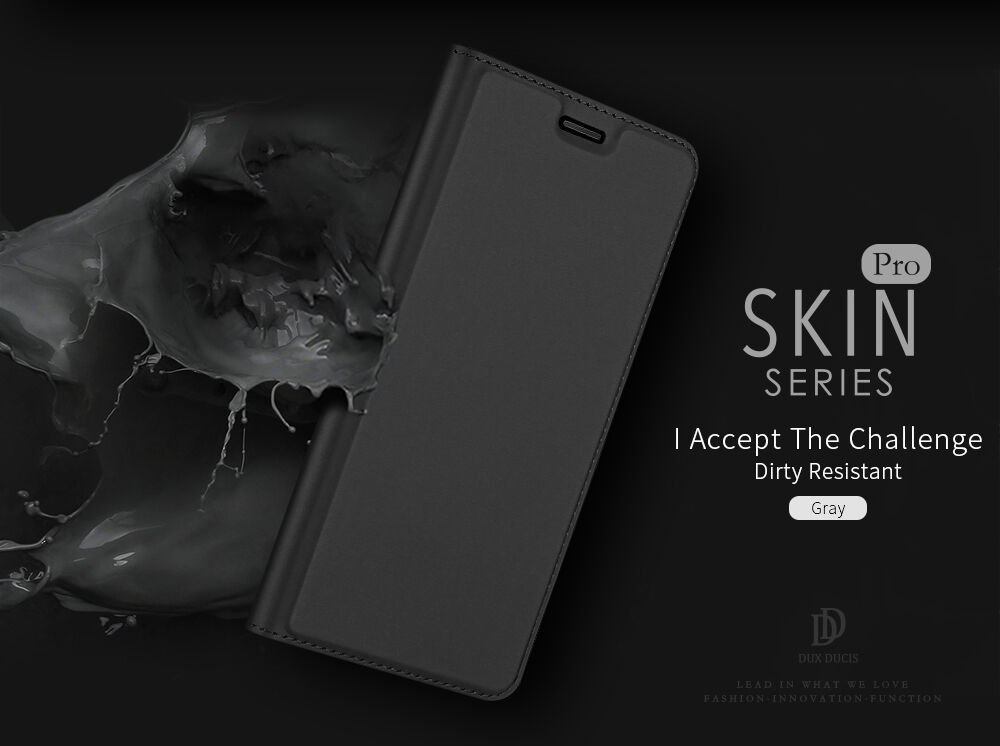 Dux Ducis Skin Pro kožené flipové pouzdro pro Honor 7S - zlaté