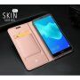 Dux Ducis Skin Pro kožené flipové pouzdro pro Honor 7S - růžovozlaté