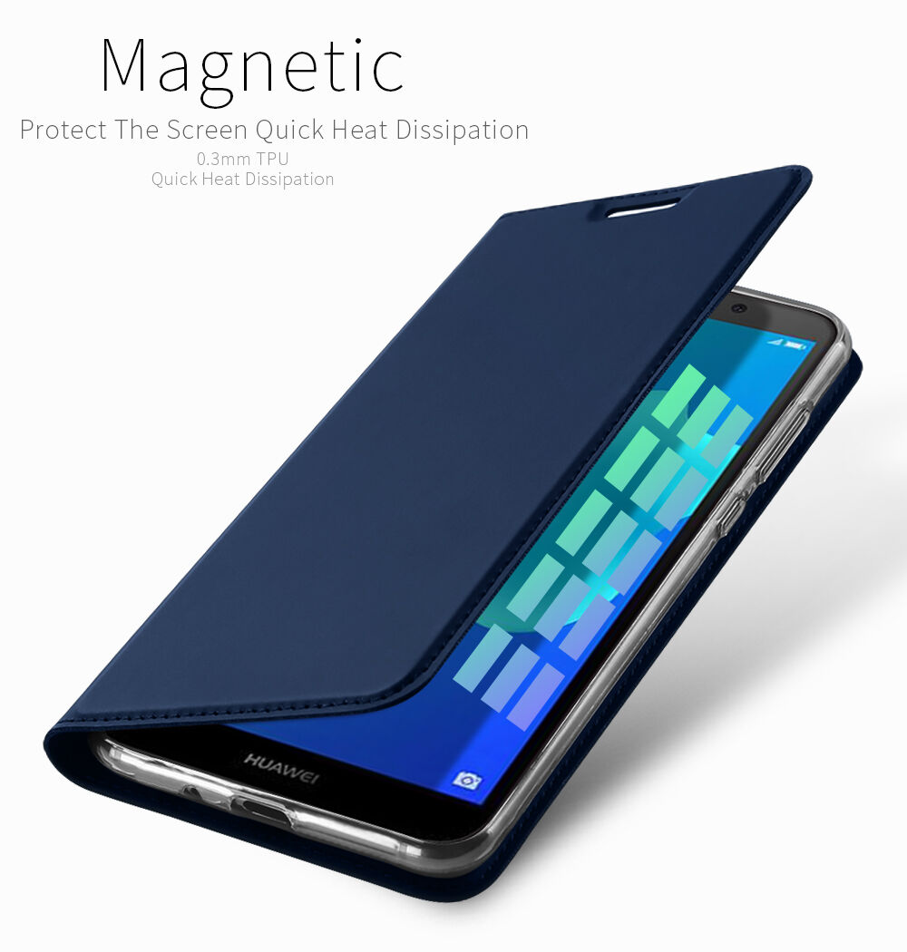 Dux Ducis Skin Pro kožené flipové pouzdro pro Honor 7S - šedé