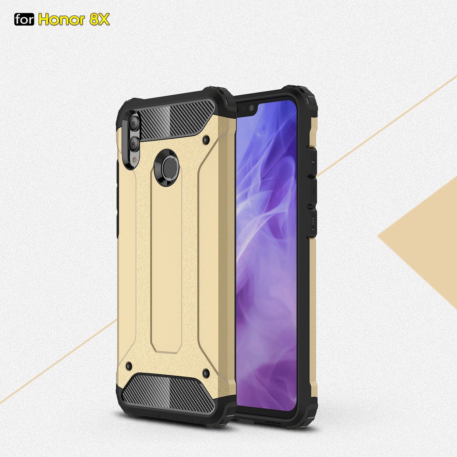 Super odolný kryt Armor pro Honor 8X - růžovozlatý