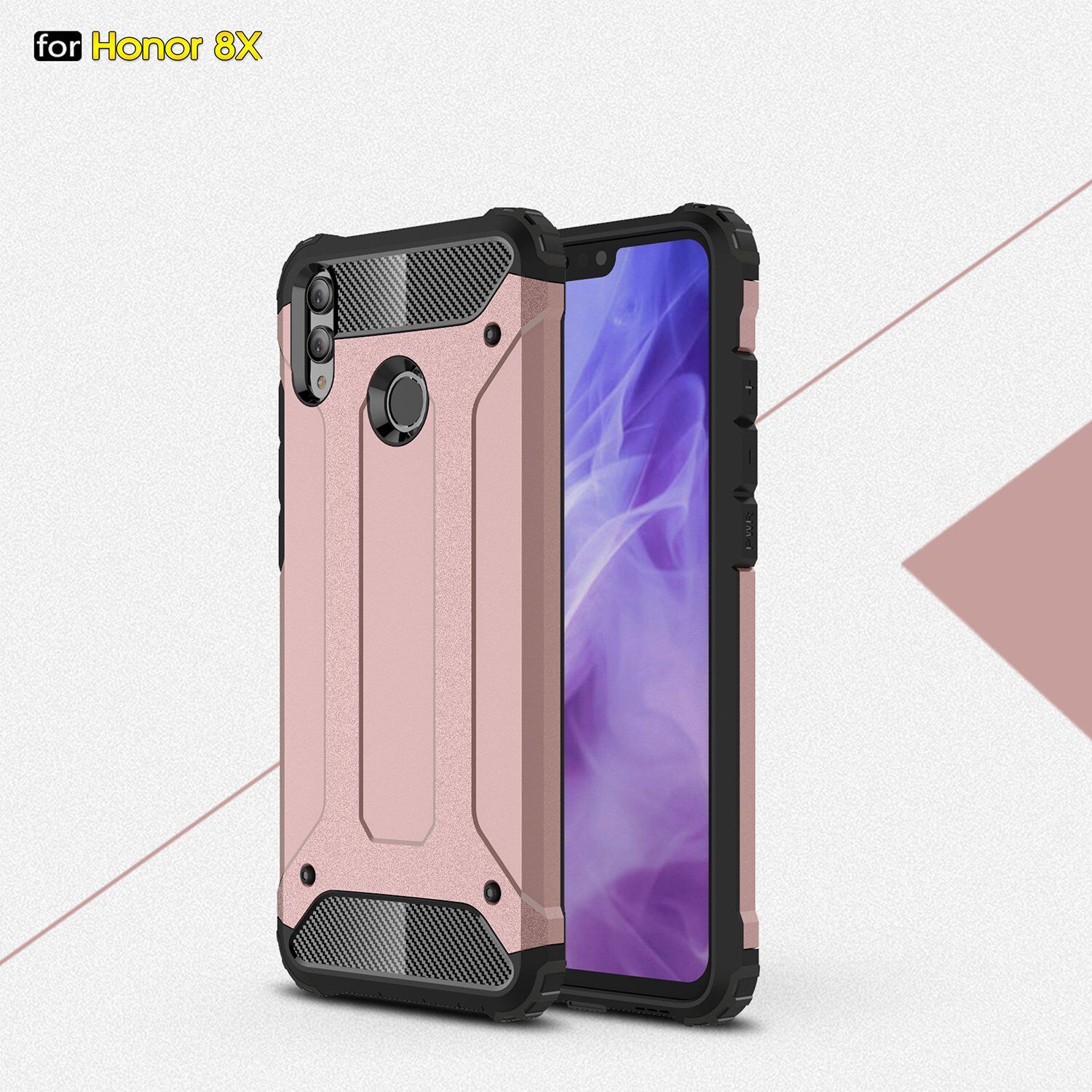 Super odolný kryt Armor pro Honor 8X - růžovozlatý
