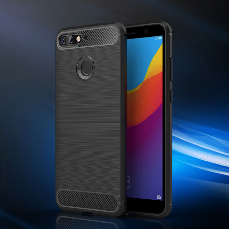 Odolný kryt s broušenou texturou pro Honor 7A - tmavěmodrý