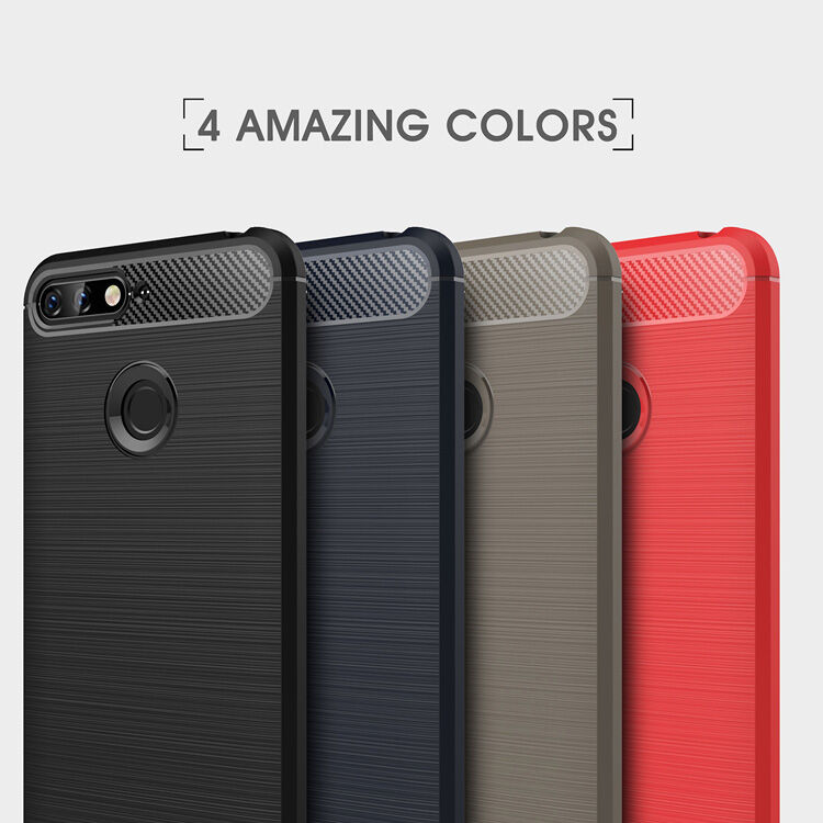 Odolný kryt s broušenou texturou pro Honor 7A - černý