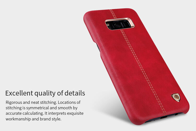 Nillkin Englon kožený kryt pro Samsung Galaxy S8 Plus - červený