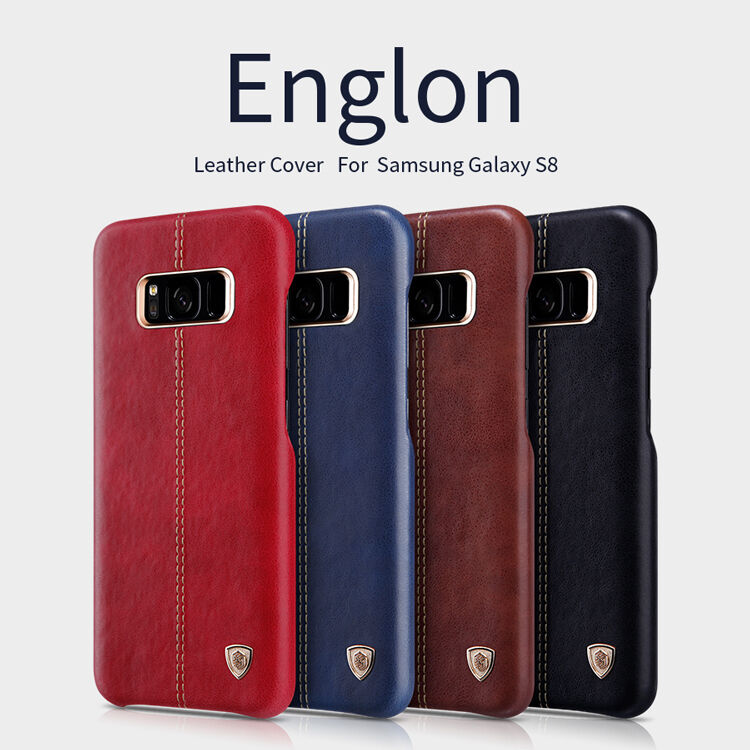 Nillkin Englon kožený kryt pro Samsung Galaxy S8 - červený