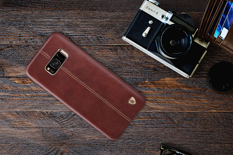Nillkin Englon kožený kryt pro Samsung Galaxy S8 - červený