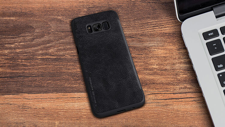 Nillkin Qin Kožené flipové pouzdro pro Samsung Galaxy S8 Plus - hnědé