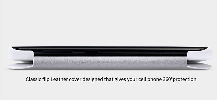 Nillkin Qin Kožené flipové pouzdro pro Samsung Galaxy S8 - hnědé