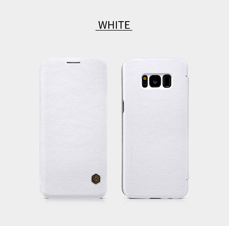 Nillkin Qin Kožené flipové pouzdro pro Samsung Galaxy S8 - hnědé