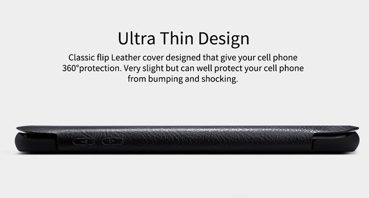 Nillkin Qin Kožené flipové pouzdro pro Samsung Galaxy S8 - černé