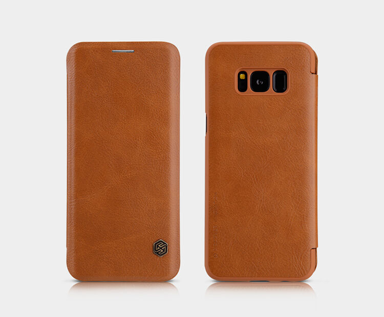 Nillkin Qin Kožené flipové pouzdro pro Samsung Galaxy S8 - černé
