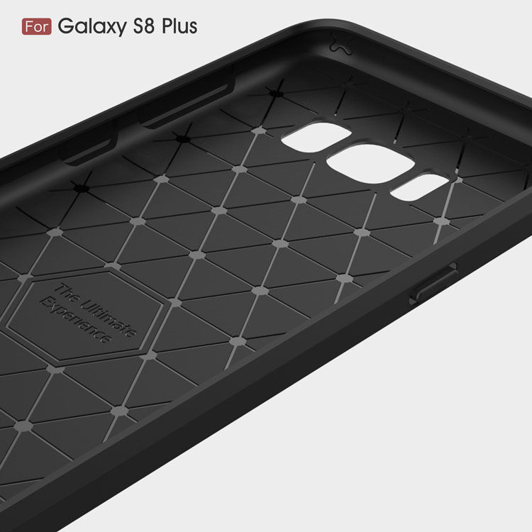 Plastový kryt s broušenou texturou pro Samsung Galaxy S8 Plus - tmavěmodrý