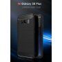 Plastový kryt s broušenou texturou pro Samsung Galaxy S8 Plus - červený