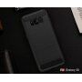 Plastový kryt s broušenou texturou pro Samsung Galaxy S8 - tmavěmodrý