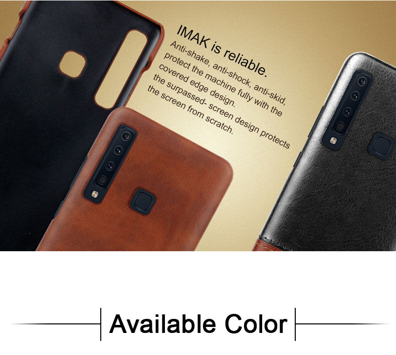Imak Ruiyi kožený kryt pro Samsung Galaxy A9 (2018) - černý