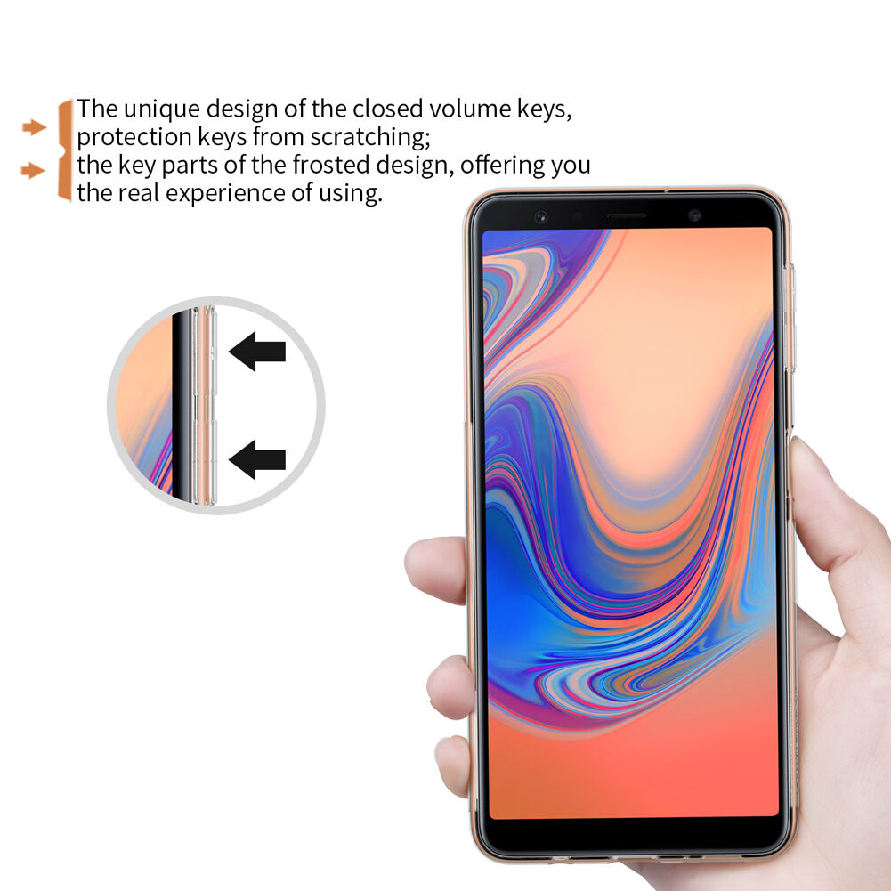 Nillkin Nature plastový kryt pro Samsung Galaxy A7 (2018) - šedý